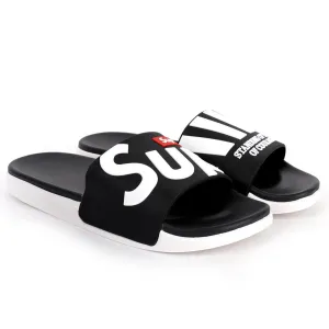 AD Sup Standing Courage Breathable Men's Slide-Black White