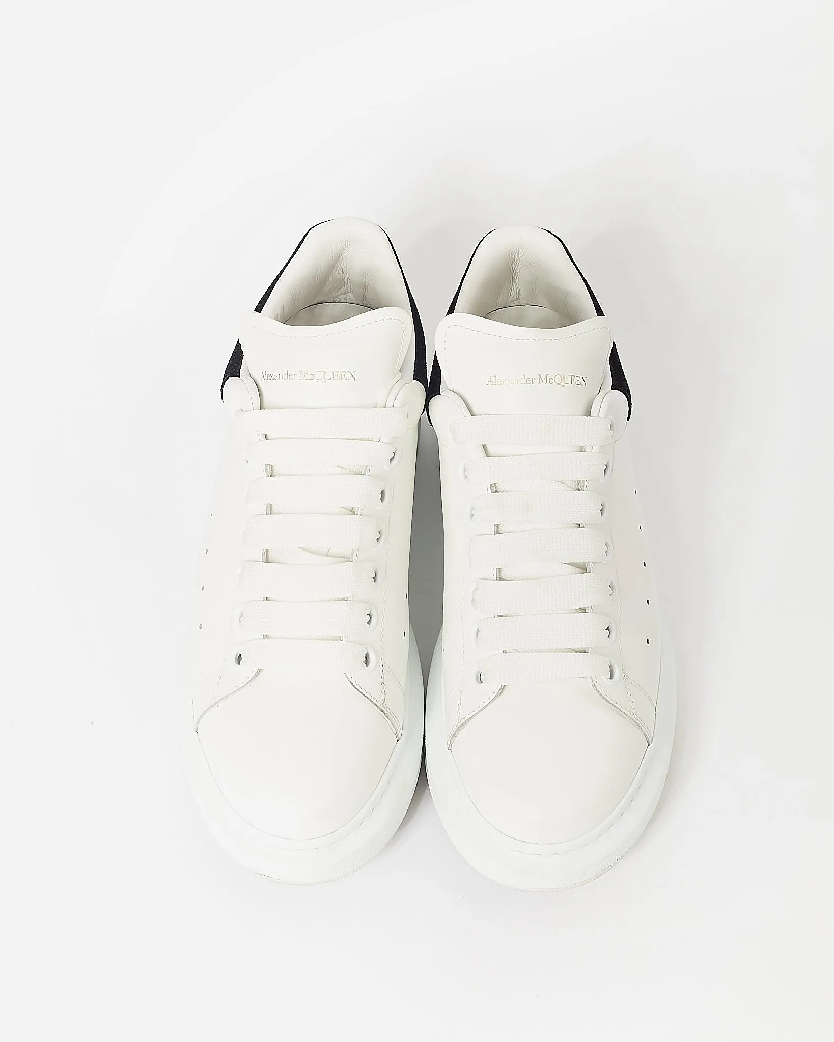 Alexander McQueen White/Black Oversized Sneakers - 40