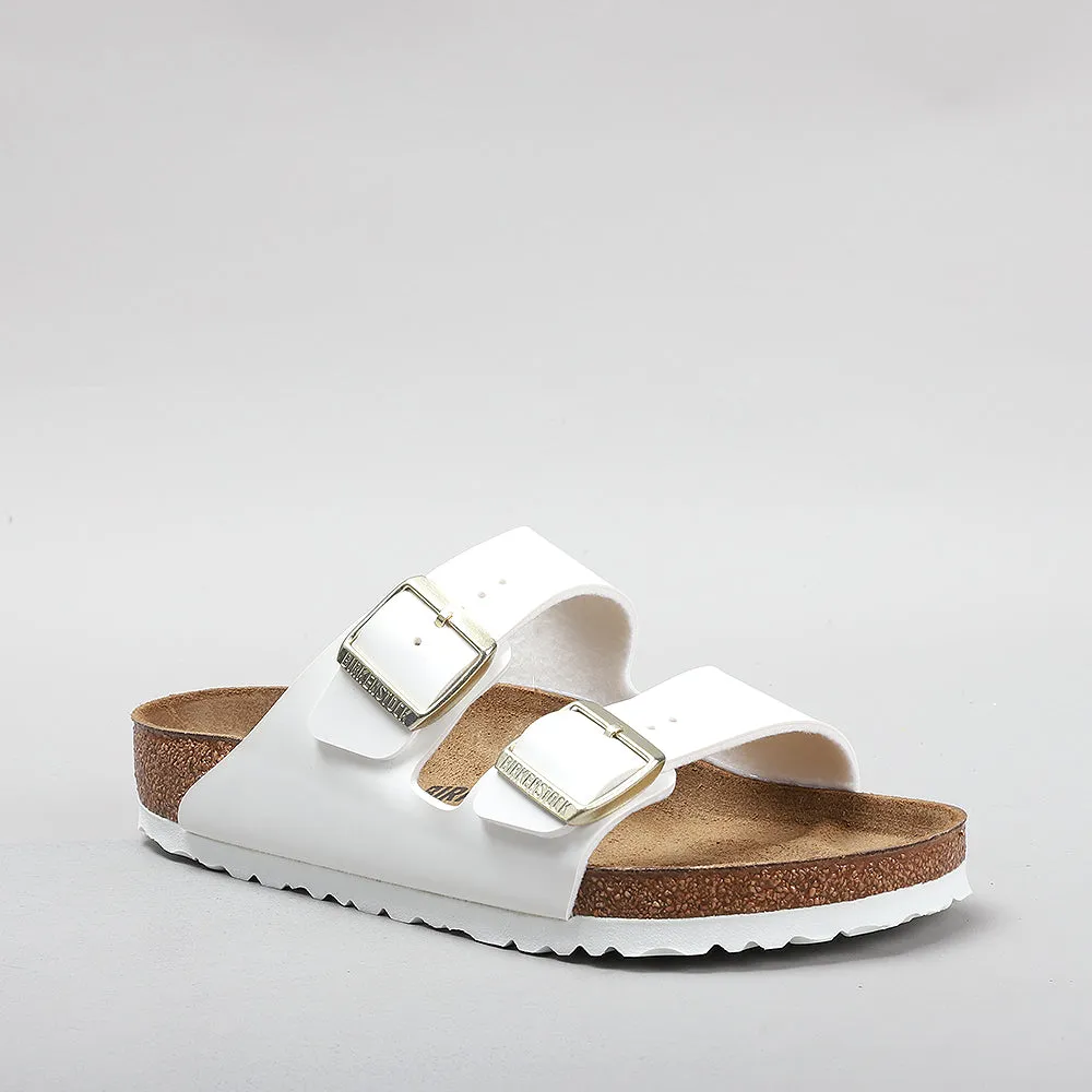 BIRKENSTOCK ARIZONA PATENT WHITE - REGULAR FIT