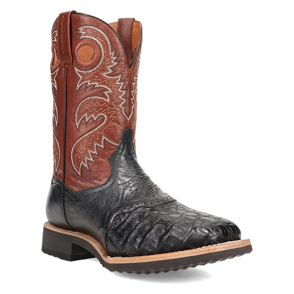 Egan Caiman Square Toe Cowboy Boots