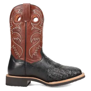 Egan Caiman Square Toe Cowboy Boots