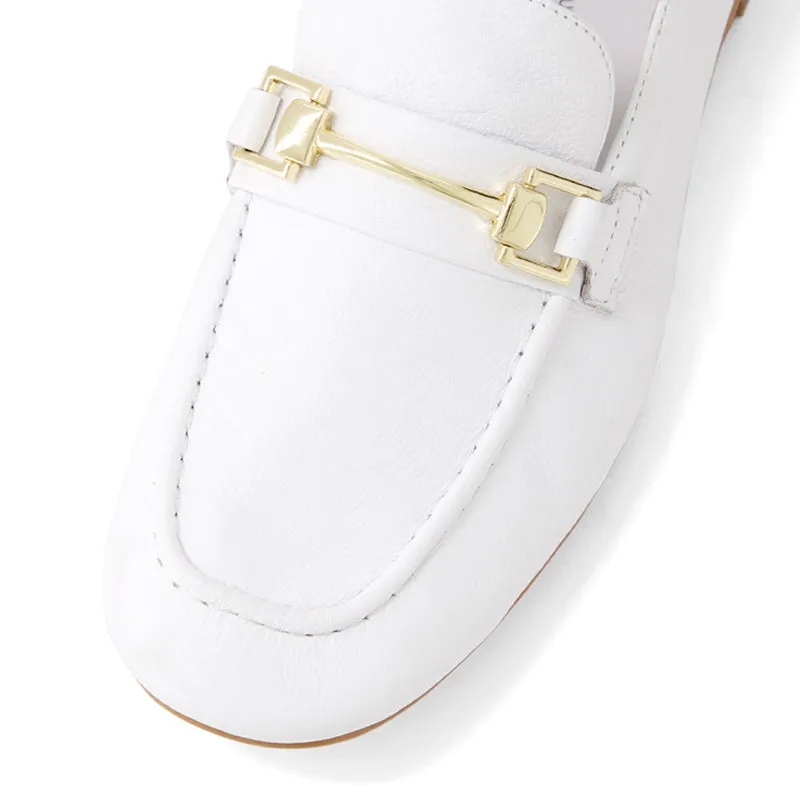 ELODIES W - WHITE LEATHER