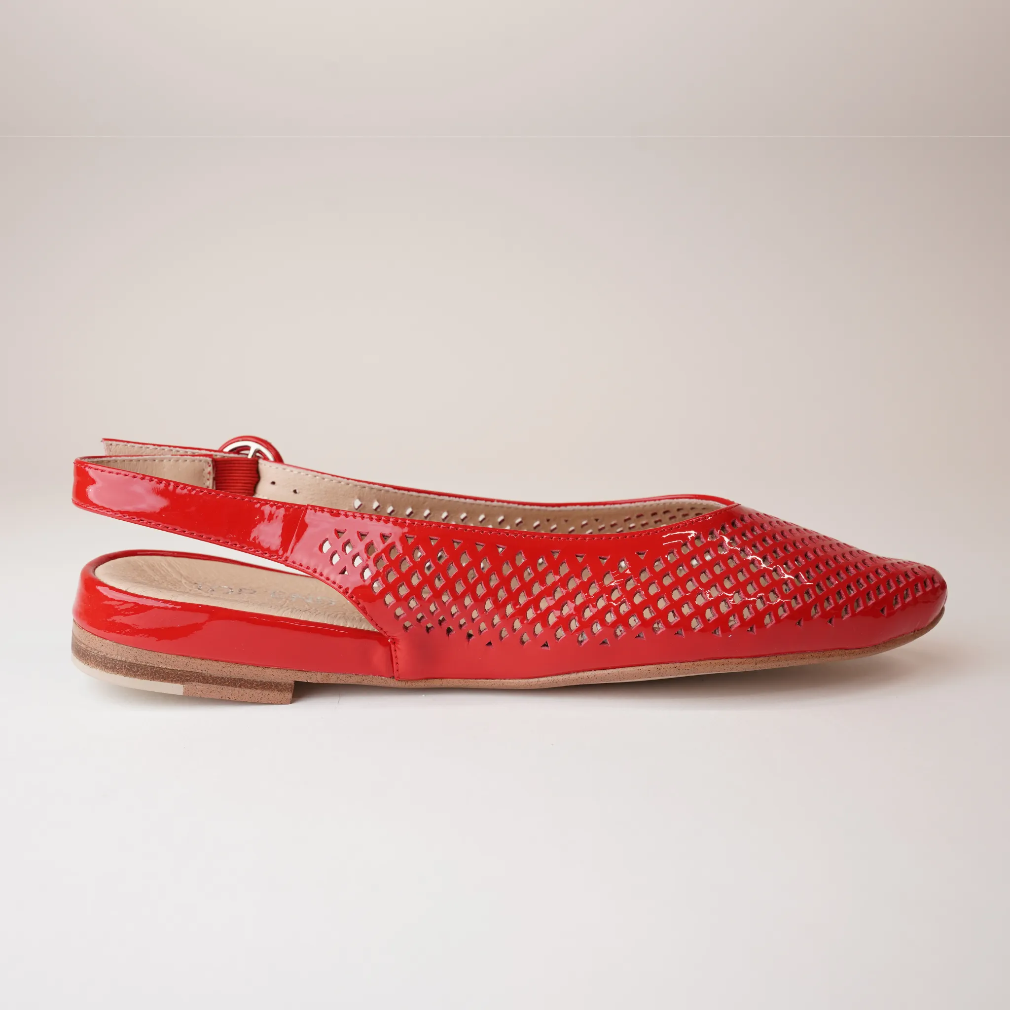 Filone Red Patent Leather Flats