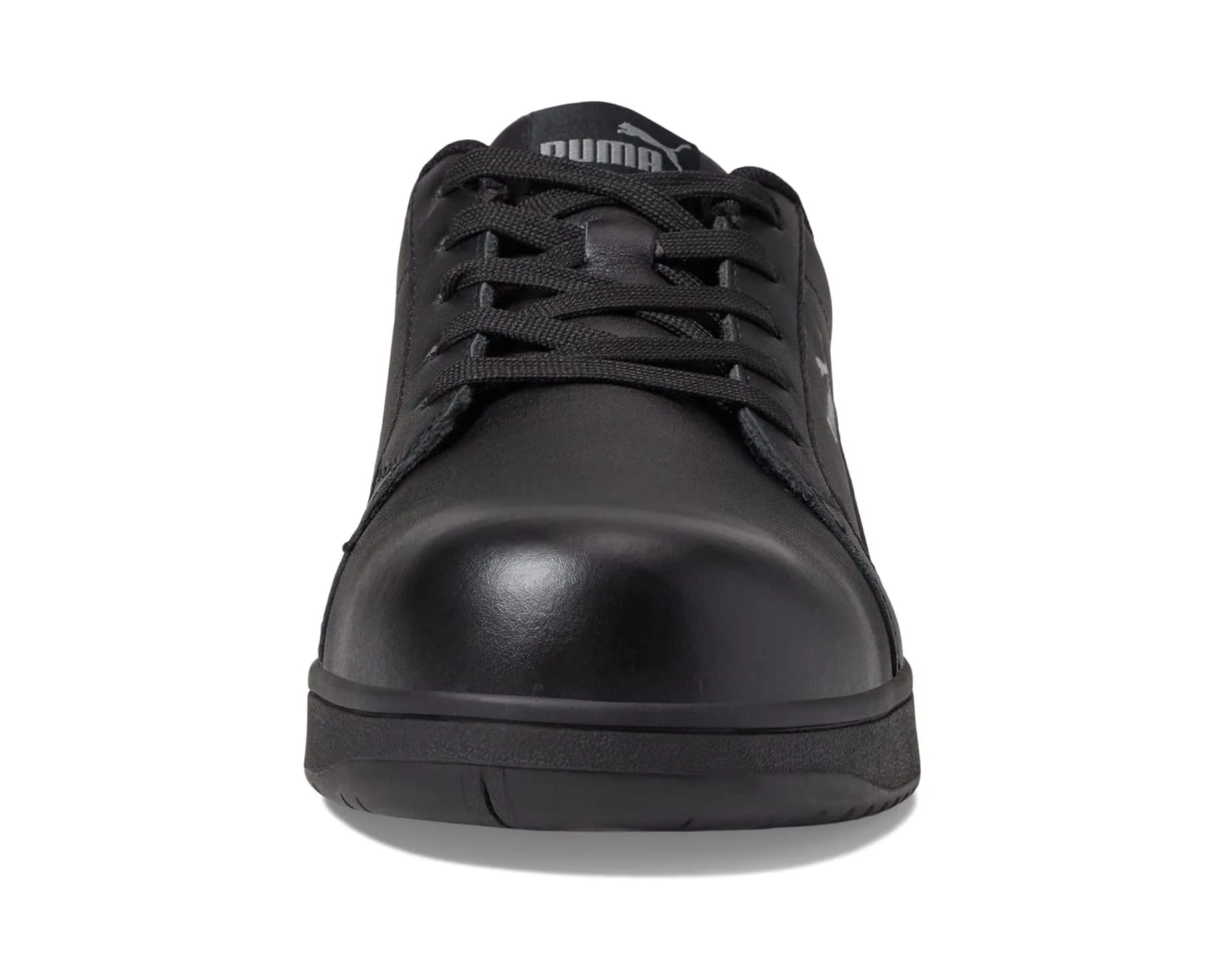 Iconic Leather ASTM SD PUMA Safety Sneakers, Black