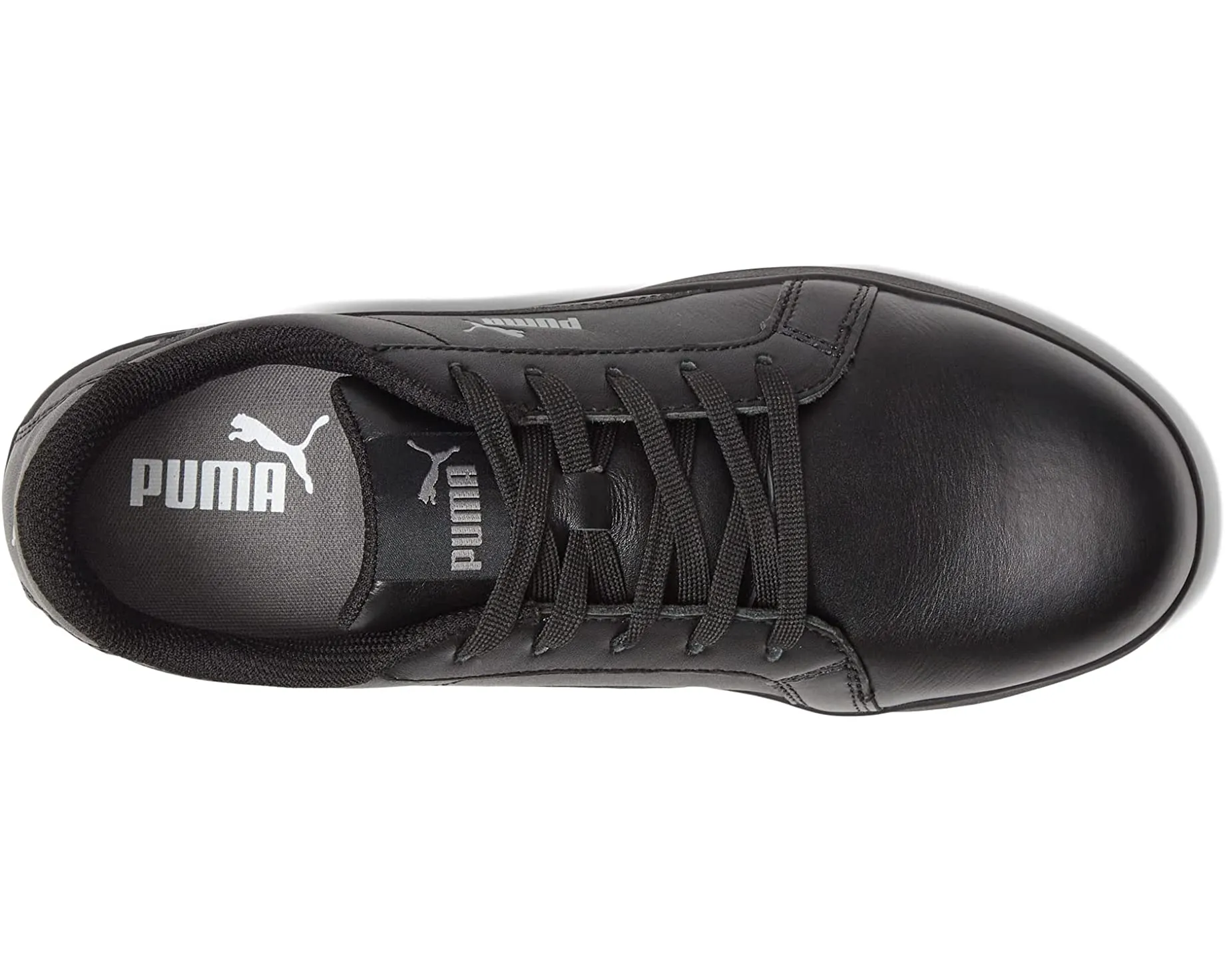 Iconic Leather ASTM SD PUMA Safety Sneakers, Black