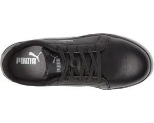 Iconic Leather ASTM SD PUMA Safety Sneakers, Black