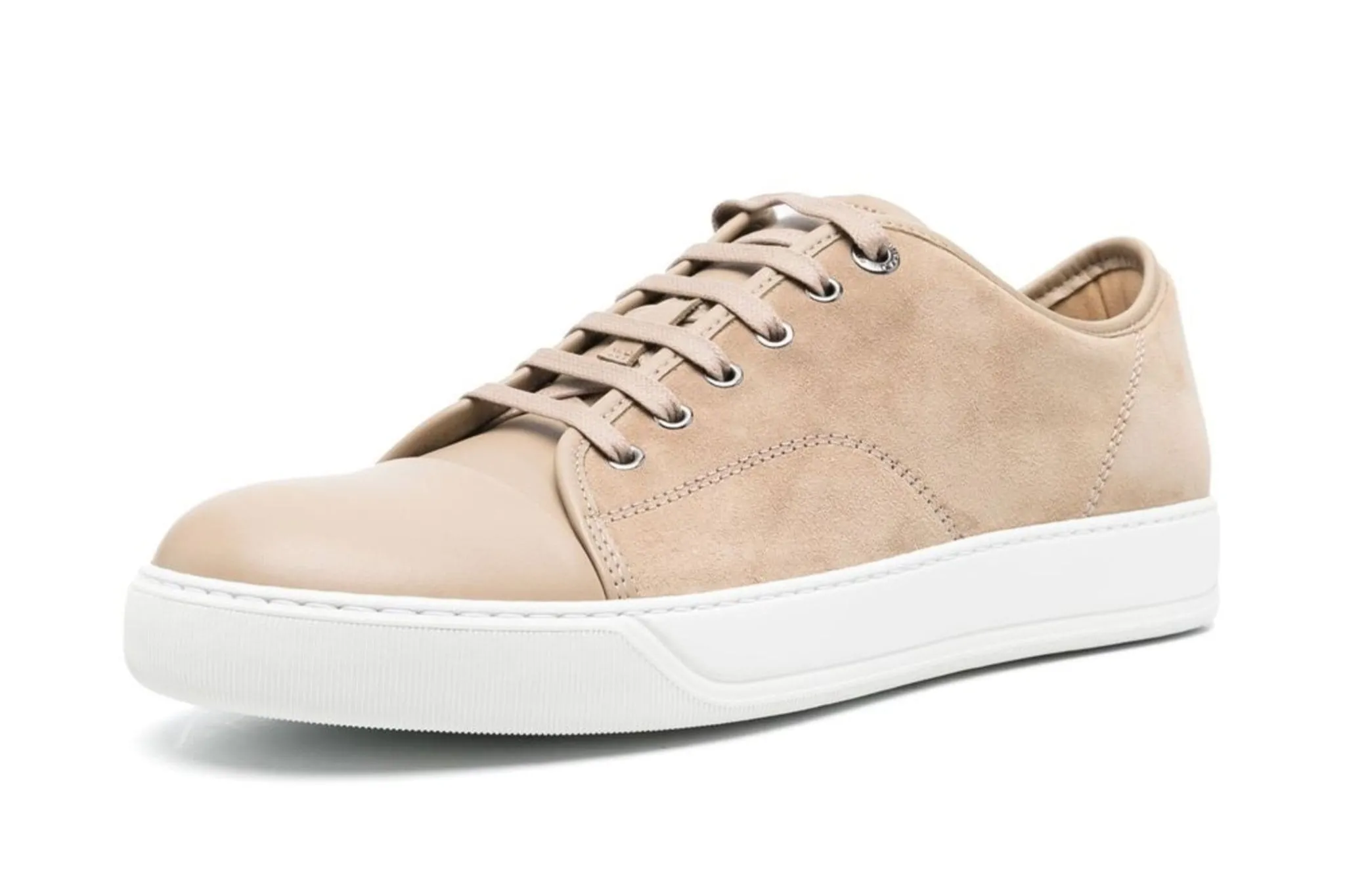 Lanvin DBB1 Panelled Leather Low-Top Sneakers