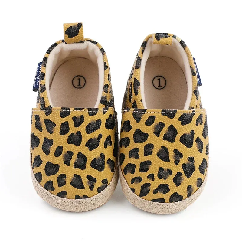 Leopard Print Slip-on Flats