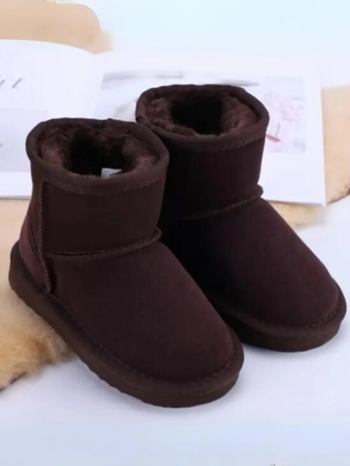 Let It Snow Fleece-Lined Snow Boots By Liv and Mia