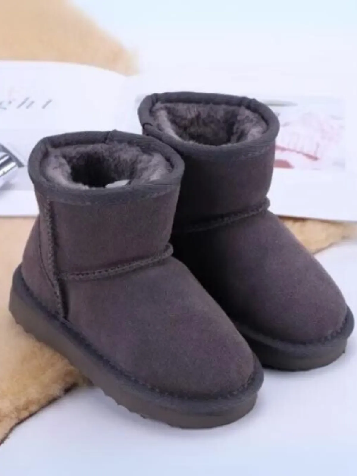 Let It Snow Fleece-Lined Snow Boots By Liv and Mia