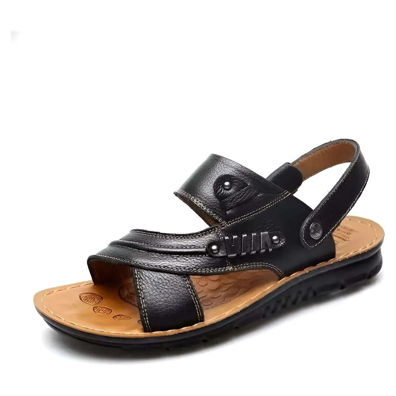 Lukas Sandals - Stilvolle Orthopädische Ledersandalen für Herren