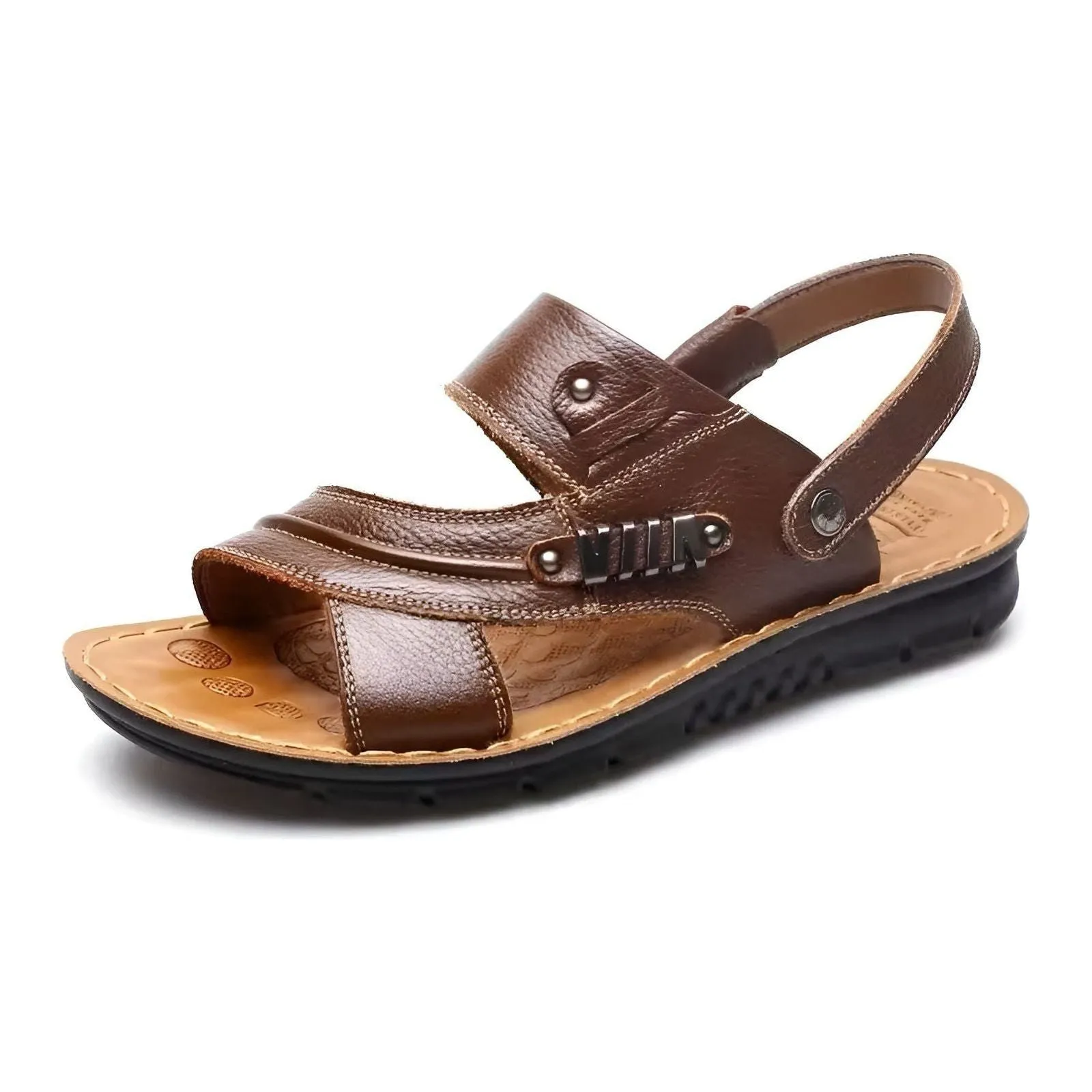 Lukas Sandals - Stilvolle Orthopädische Ledersandalen für Herren