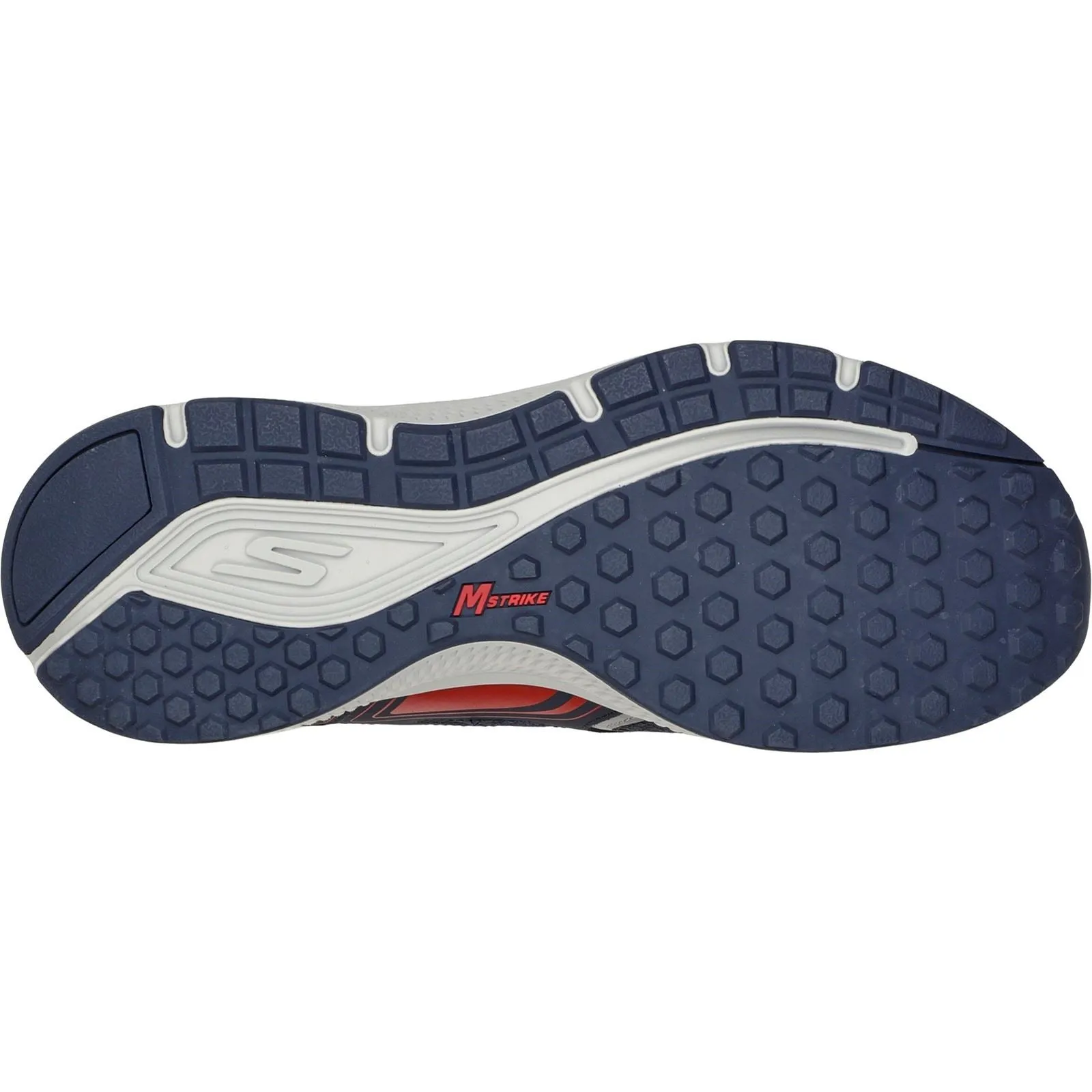 Men's Wide Fit Skechers 220034 Go Run Consistent Wide Sneakers - Navy/Red