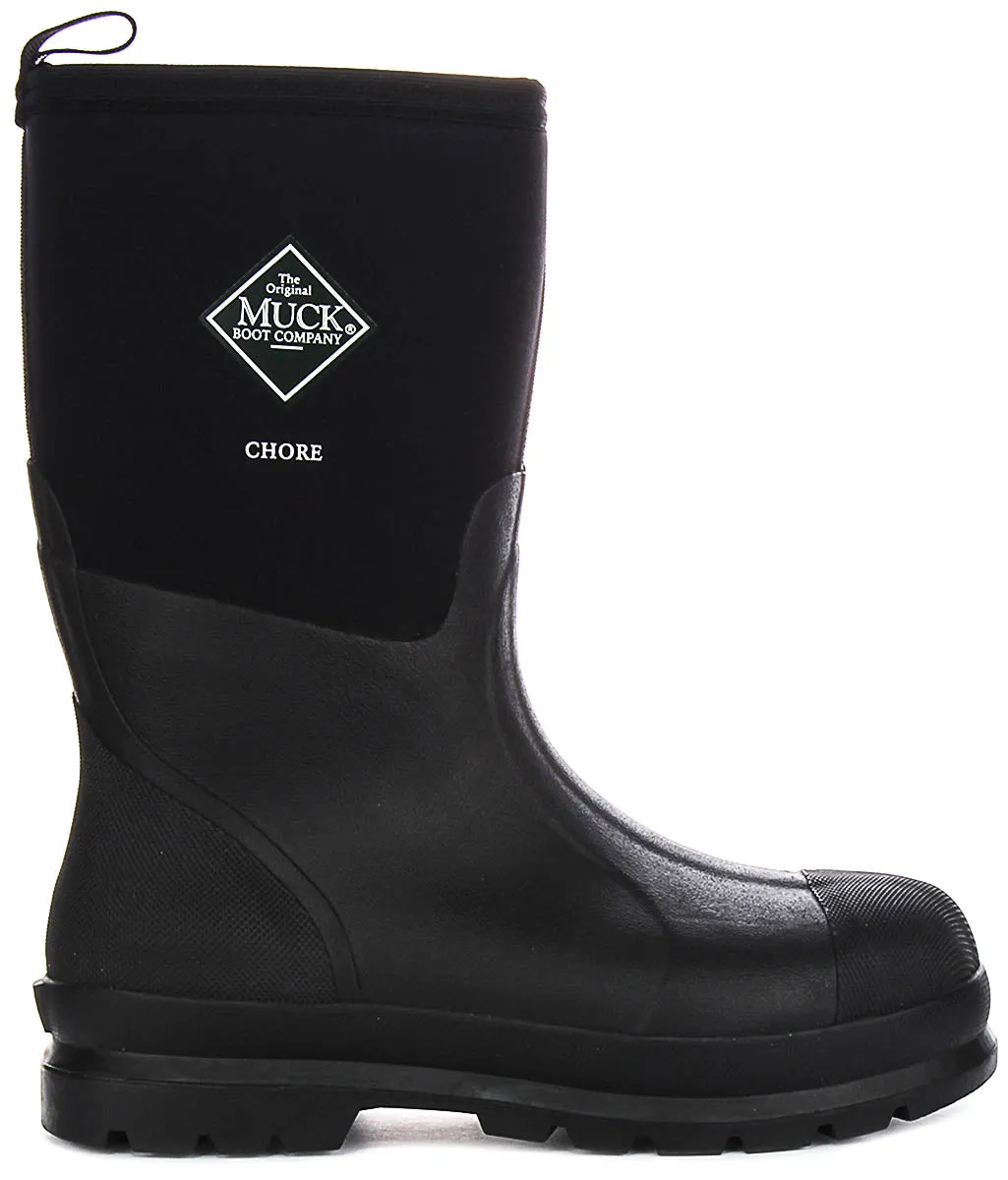 Muck M Chore Mid Boots In Black For Men