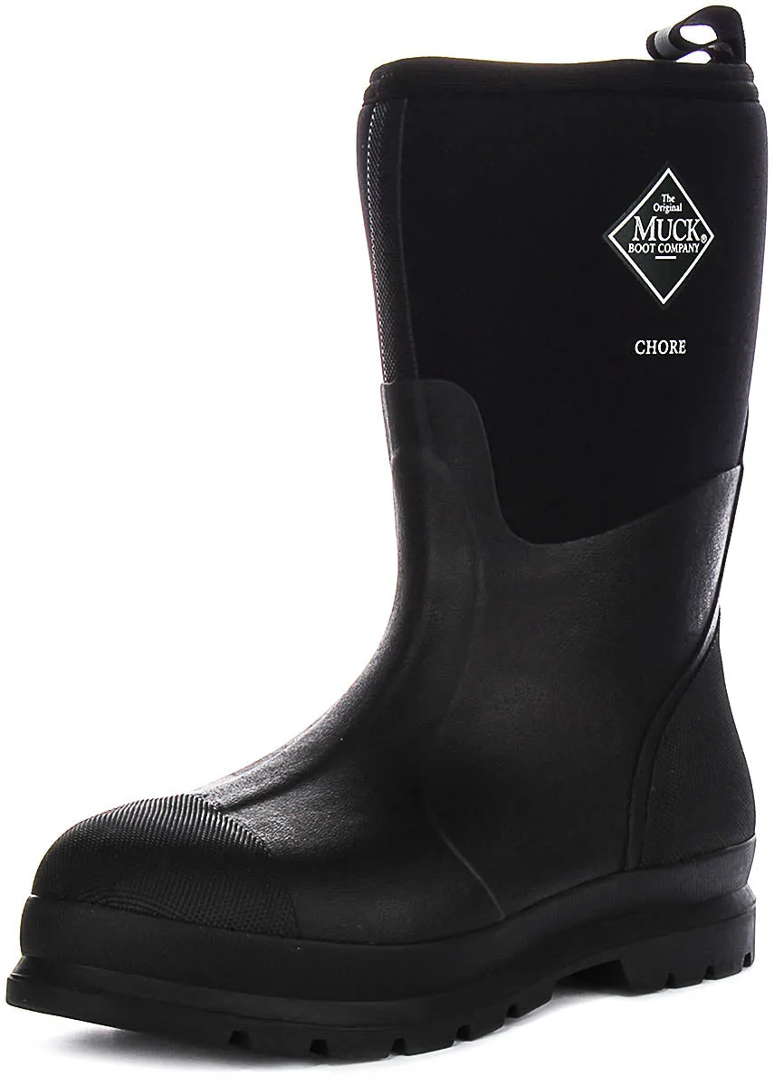 Muck M Chore Mid Boots In Black For Men