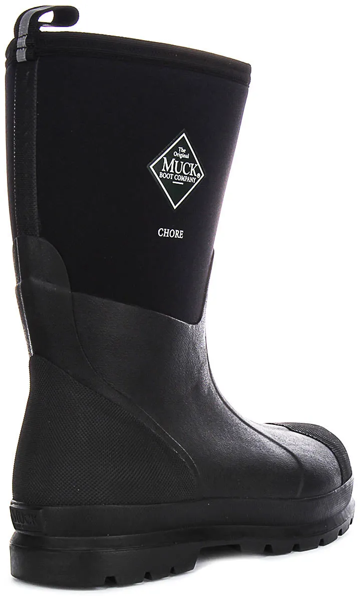 Muck M Chore Mid Boots In Black For Men