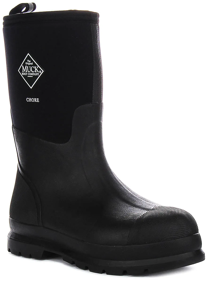 Muck M Chore Mid Boots In Black For Men