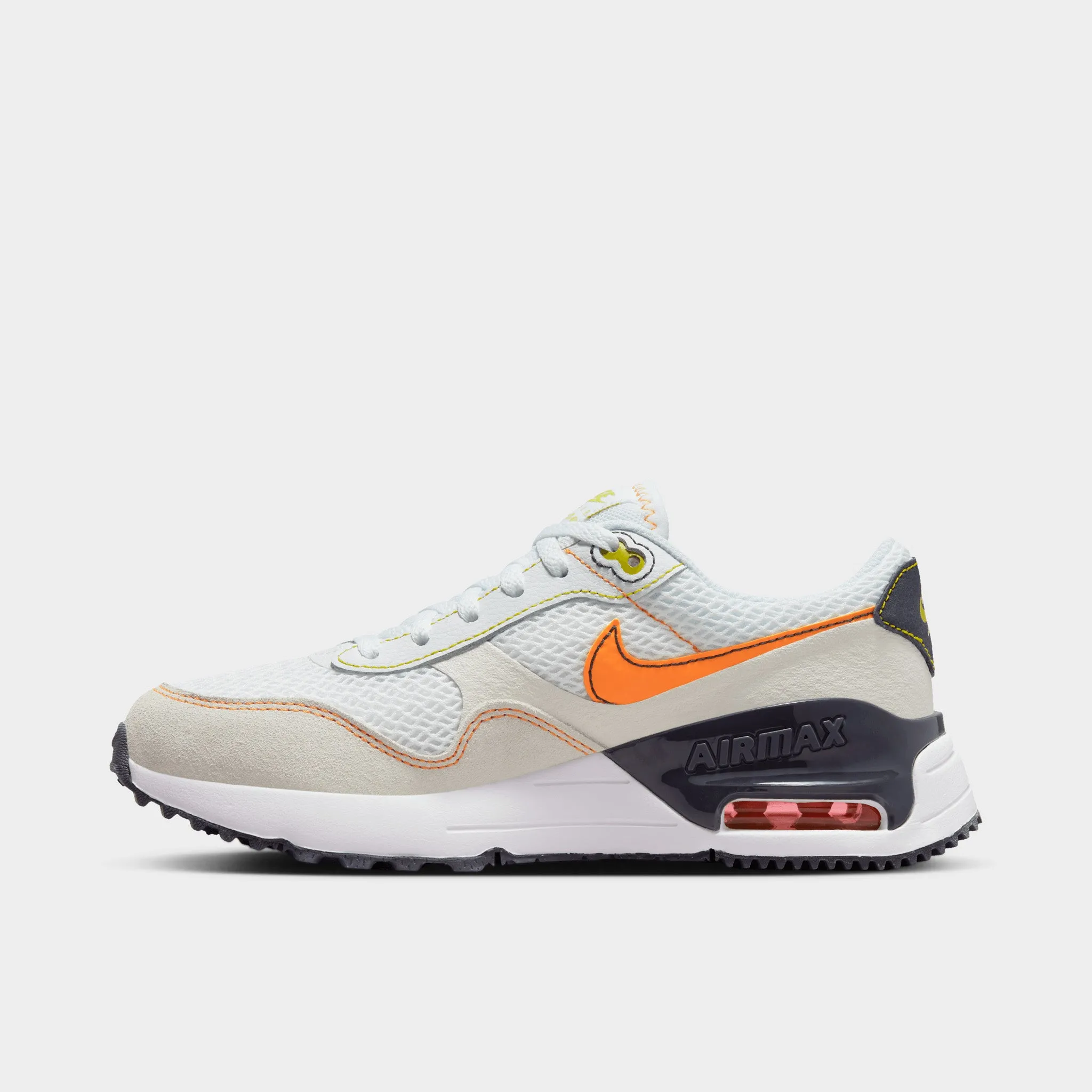 Nike Air Max SYSTM GS White / Vivid Orange - Sail