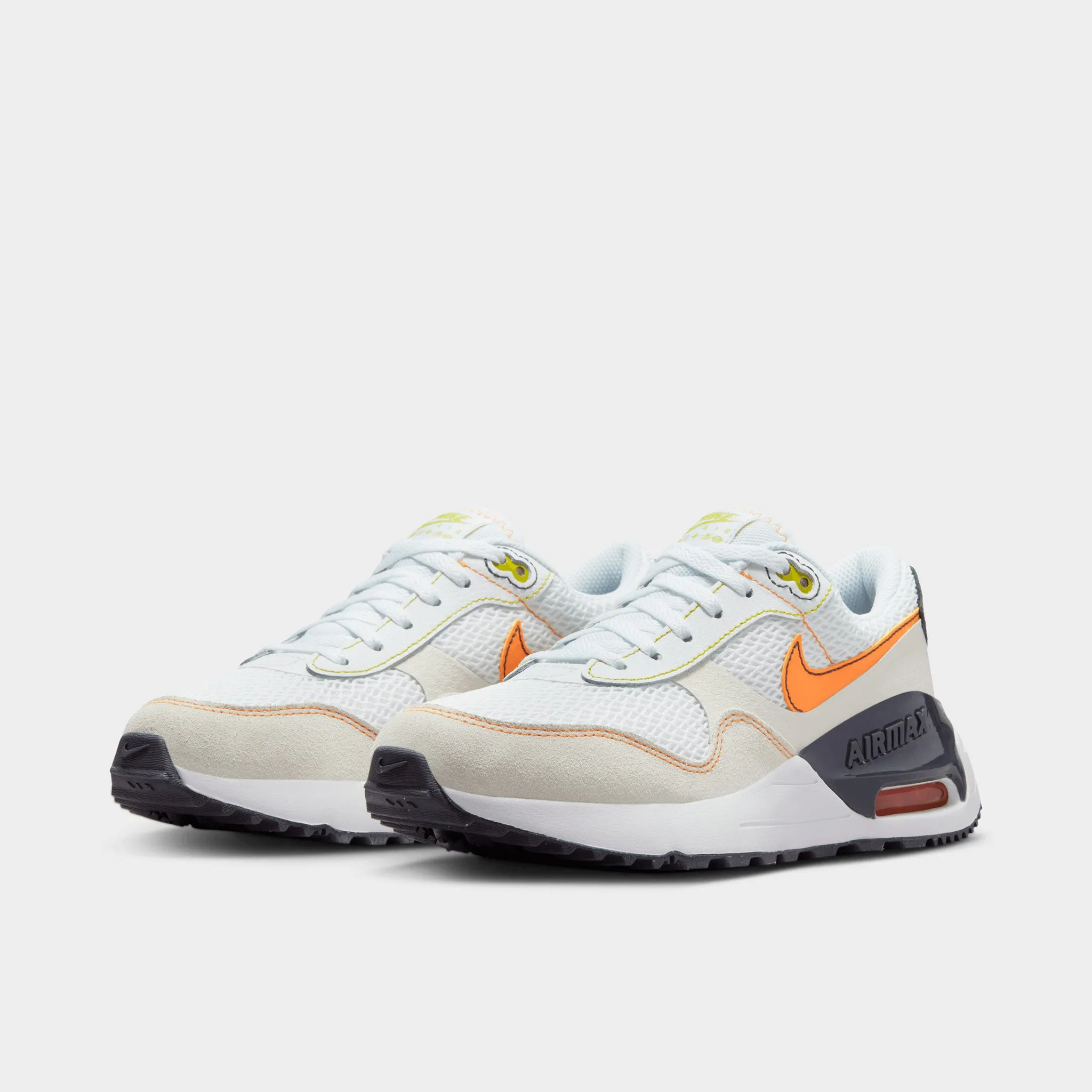 Nike Air Max SYSTM GS White / Vivid Orange - Sail