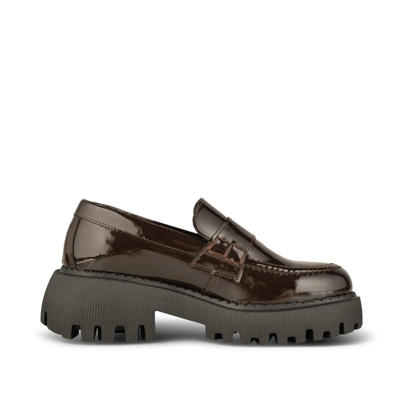 Posey Patent - Dark Brown