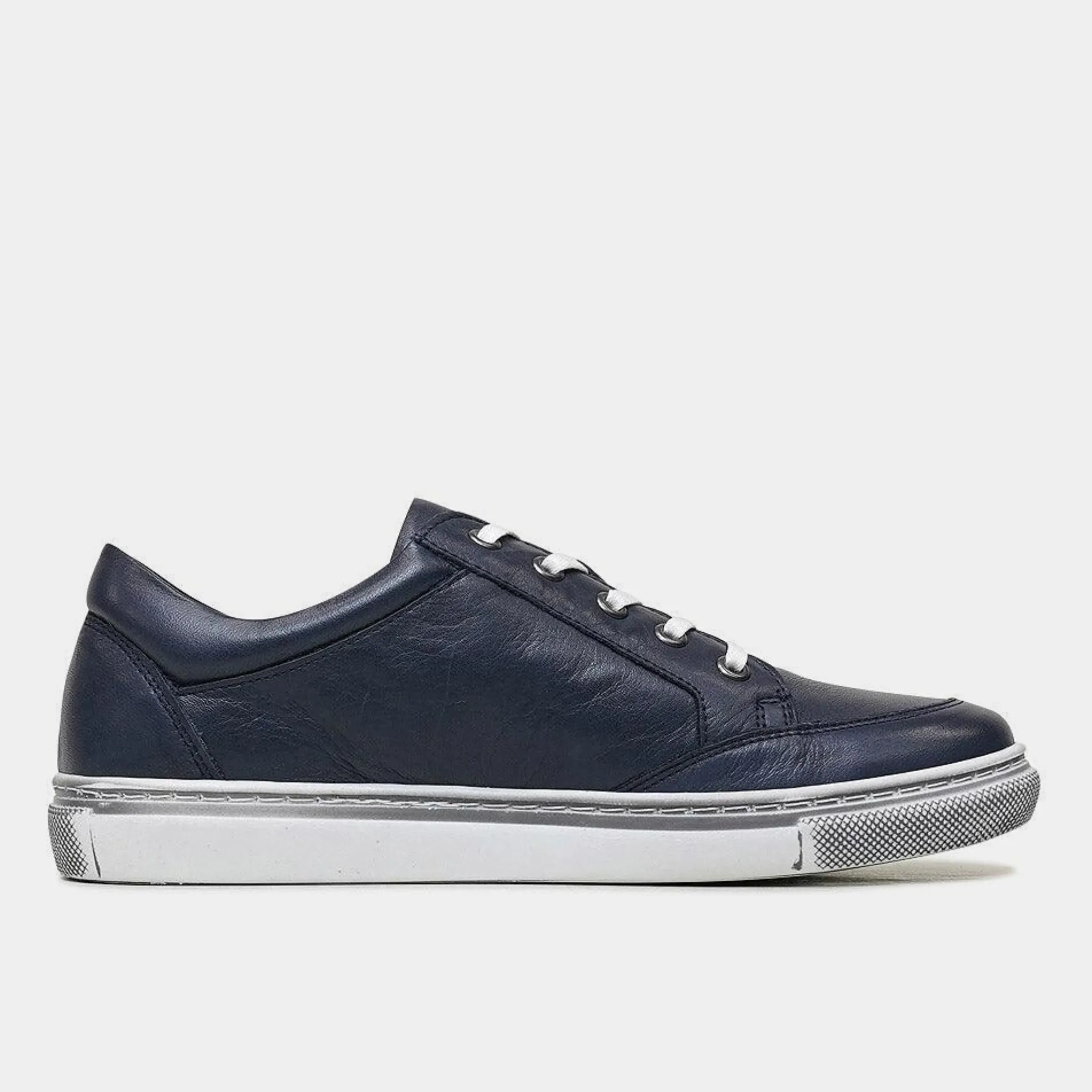 Ronnie Navy Leather Sneakers