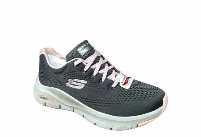 Skechers scarpa sneakers da donna Arch Fit Big Appeal 149057/GYPK grigio-rosa