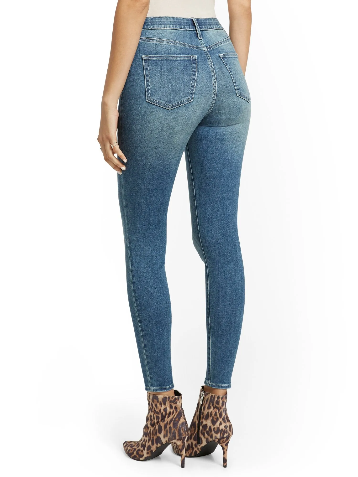 Tall High-Waisted Curvy Skinny Jeans - Vibrant Blue