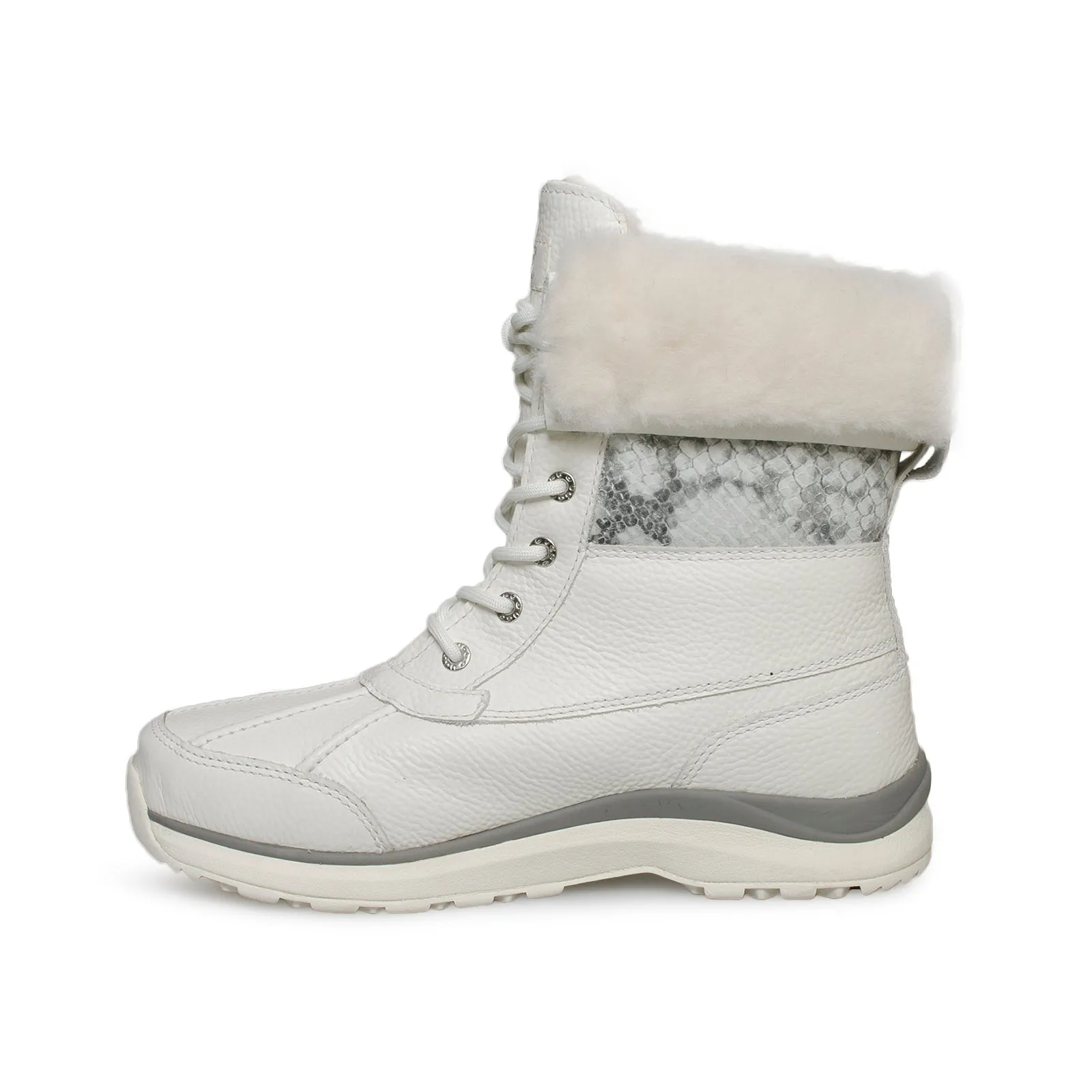 UGG Adirondack III Snake White Boots