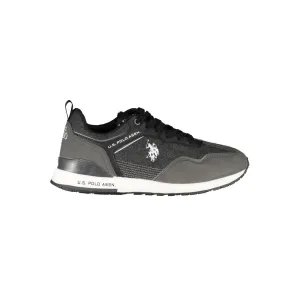 U.S. POLO ASSN. Chic Gray Sports Sneakers with Vibrant Details