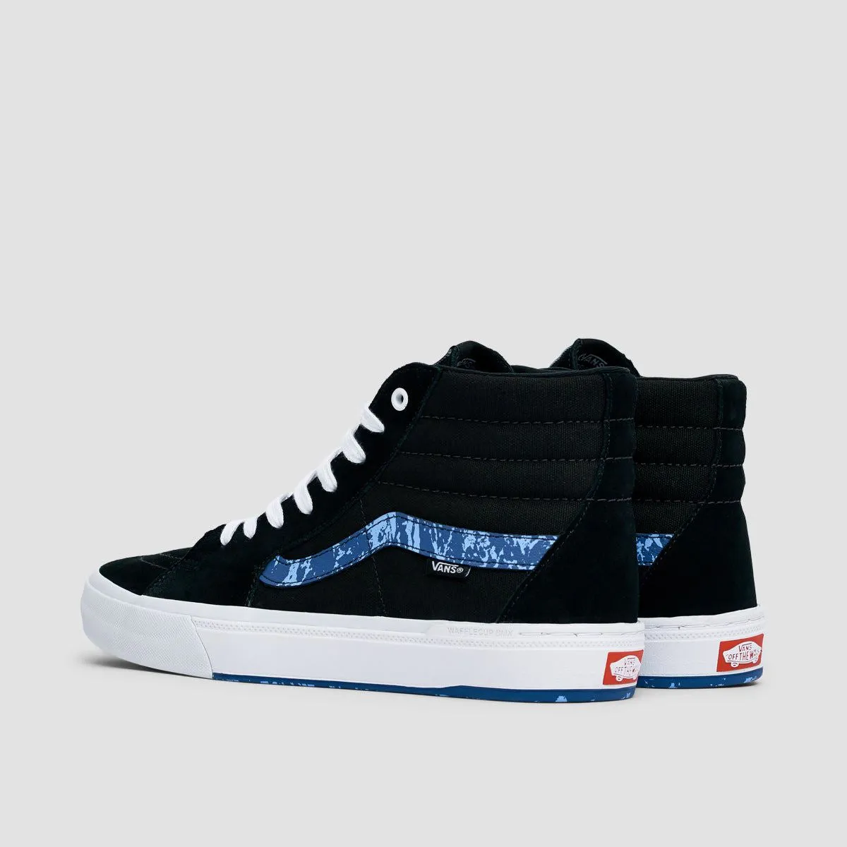 Vans BMX Sk8-Hi Shoes - Marble Black/White/Blue