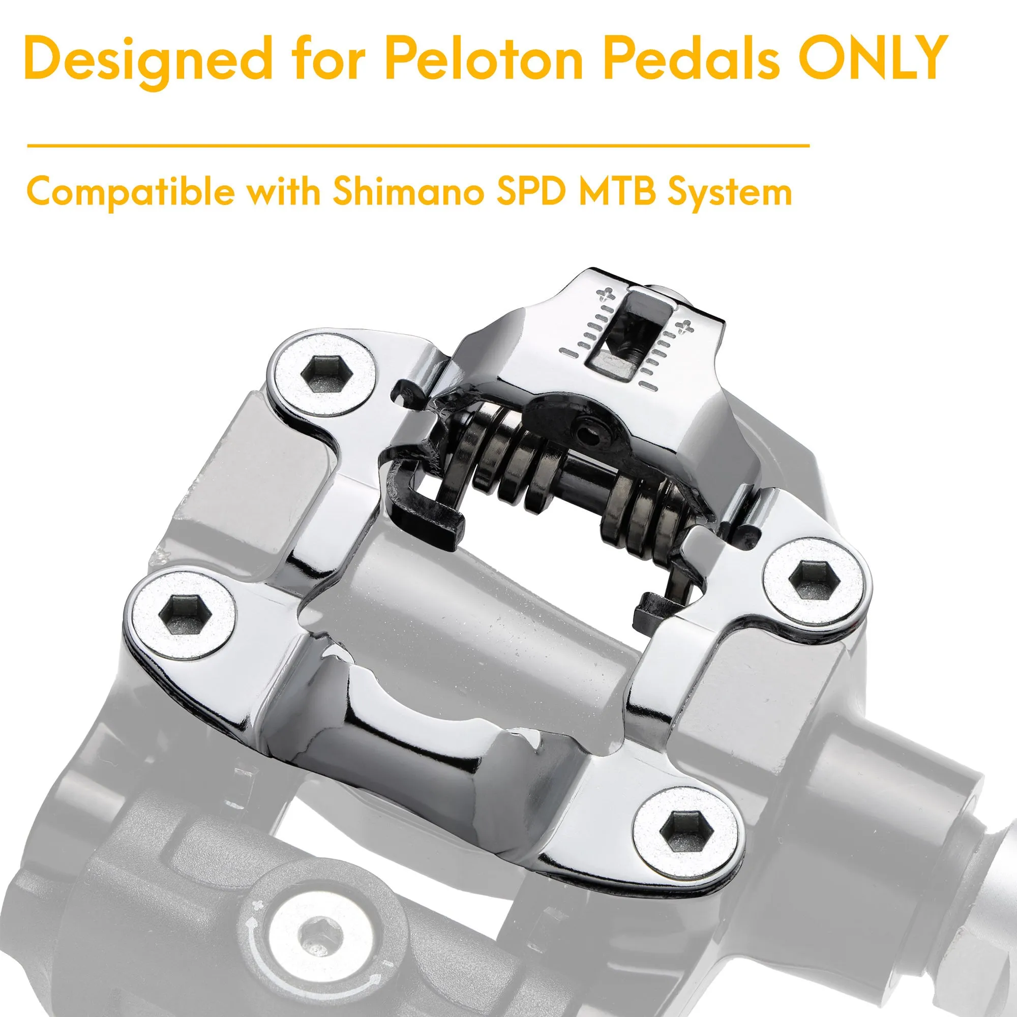 VENZO Convert Peloton Pedals to Dual Function - Compatible with Shimano SPD Adaptor Converter & Look Delta - Peloton Bike and Bike   Pedals Add On ONLY (Pedals Not Included)