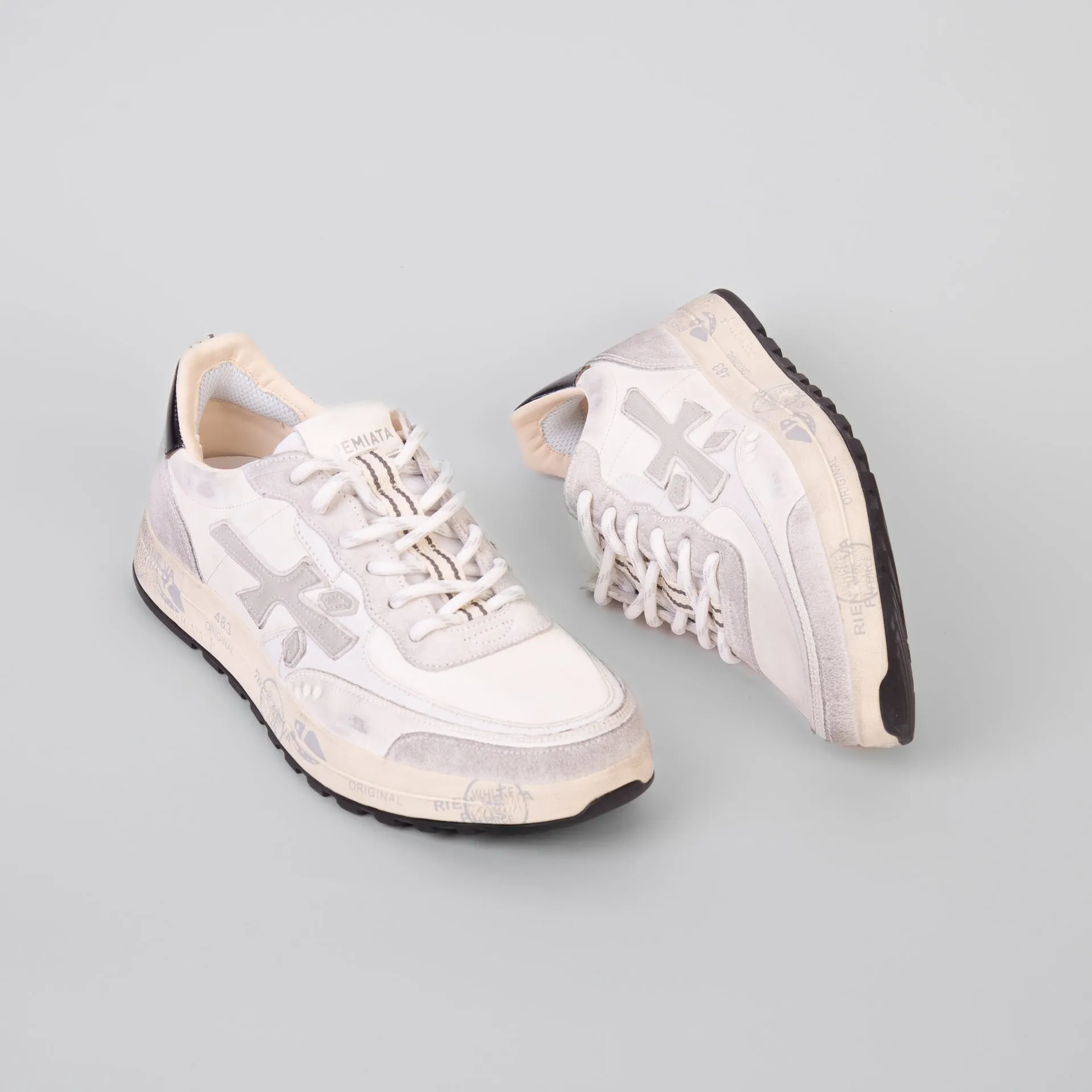 WHITE PREMIATA SNEAKERS NOUS 6765 WHITE