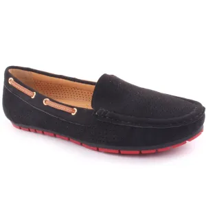 Women ‘Quirky' Perforated Fabric Flat Moccasins